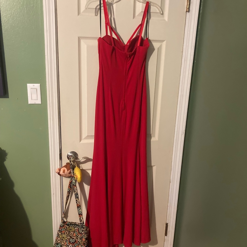 City Triangles strappy red dress size 9 floor length Formal Prom Dance Party - Picture 5 of 8